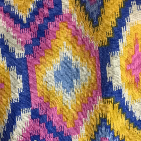 AZTEC Southwest Tribal Design 100% Pure Cotton Versatile Colorful X Large Scarf - Picture 8 of 14